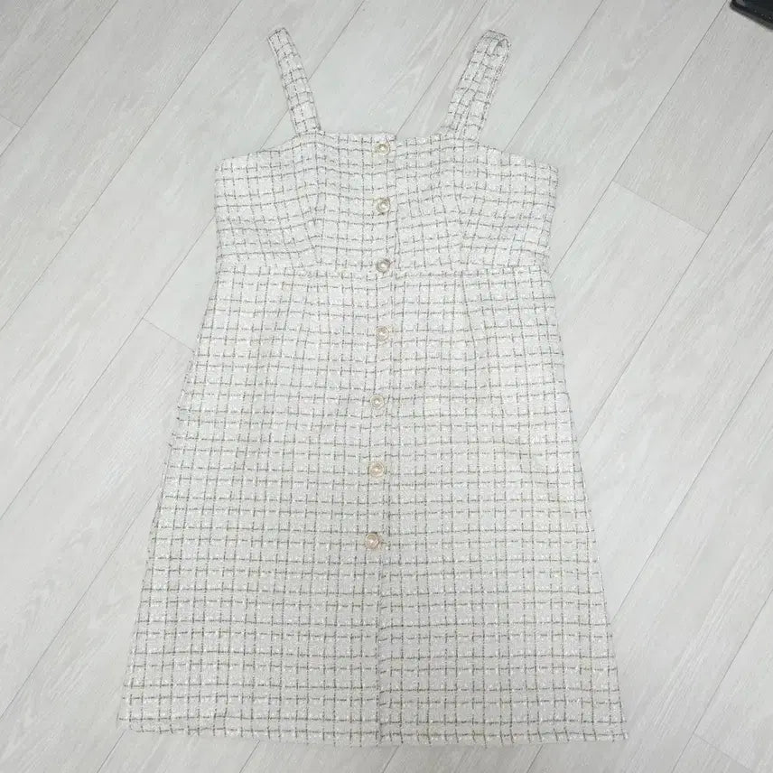 [SOLD OUT] ㅁ새상품ㅁ 진주단추 트위드 원피스
