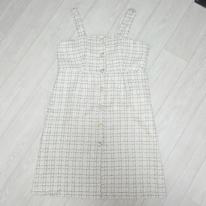 [SOLD OUT] ㅁ새상품ㅁ 진주단추 트위드 원피스