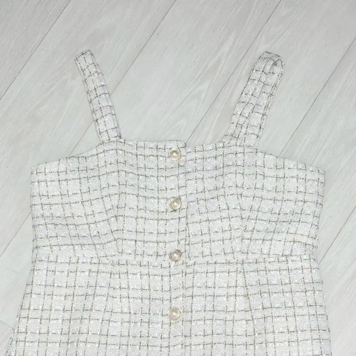 [SOLD OUT] ㅁ새상품ㅁ 진주단추 트위드 원피스