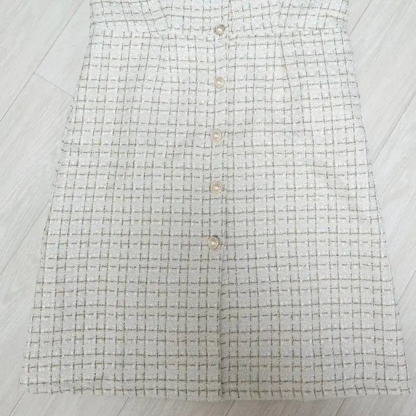 [SOLD OUT] ㅁ새상품ㅁ 진주단추 트위드 원피스