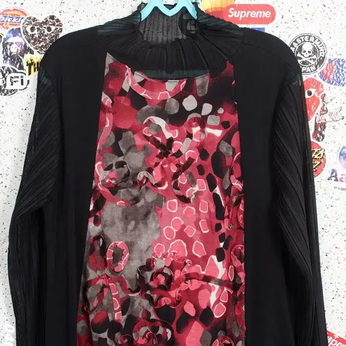 [BUNJANG] Lee Sang Bong Snake Pattern Lace Blouse - Black / 여성55 / 이상봉 스네이크 패턴 레이스블라우스BK 33-35