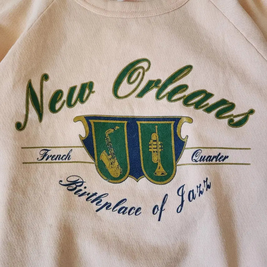[BUNJANG] 80s Vintage USA New Orleans Jazz Sweatshirt L / 80s 빈티지 USA  New Orleans Jazz Sweats L