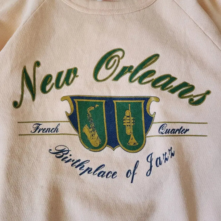 [BUNJANG] 80s Vintage USA New Orleans Jazz Sweatshirt L / 80s 빈티지 USA  New Orleans Jazz Sweats L
