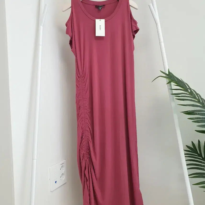 [BUNJANG] DKNY Side Shirring Long Dress / DKNY 사이드셔링 롱원피스