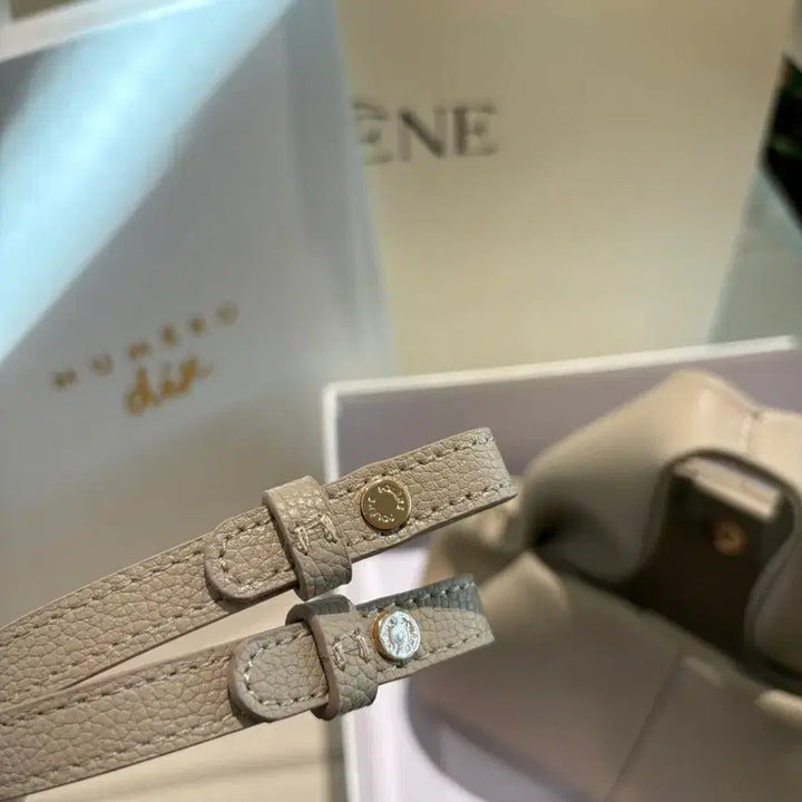 [BUNJANG] Polene Clutch Shoulder Bag Beige Leather Women&