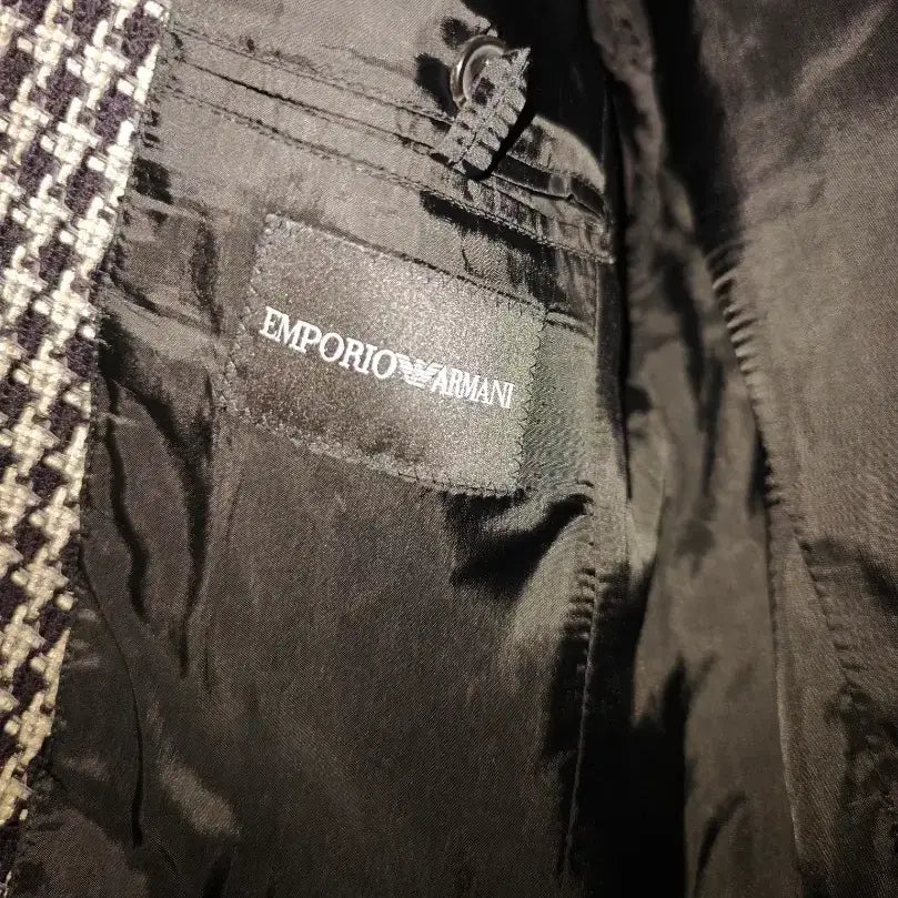 [BUNJANG] Emporio Armani Houndstooth Check Blazer (Size 50) / 엠포리오 아르마니 정품 남자 하운드투스 체크 블레이저 50