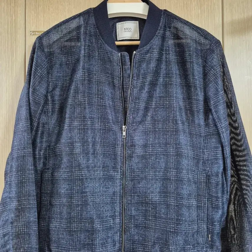 [BUNJANG] STCO Check Pattern Blouson Jacket / STCO 체크 패턴 블루종 자켓