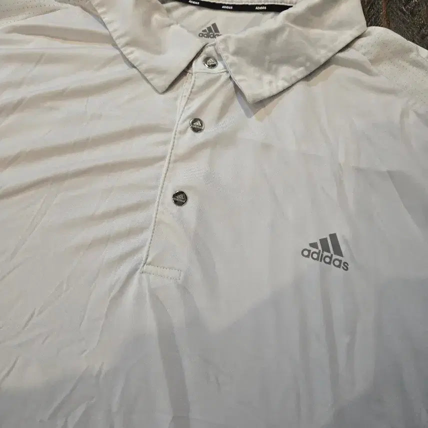 [BUNJANG] Adidas Collar Short Sleeve T-Shirt / 아디다스 카라 반팔 티셔츠