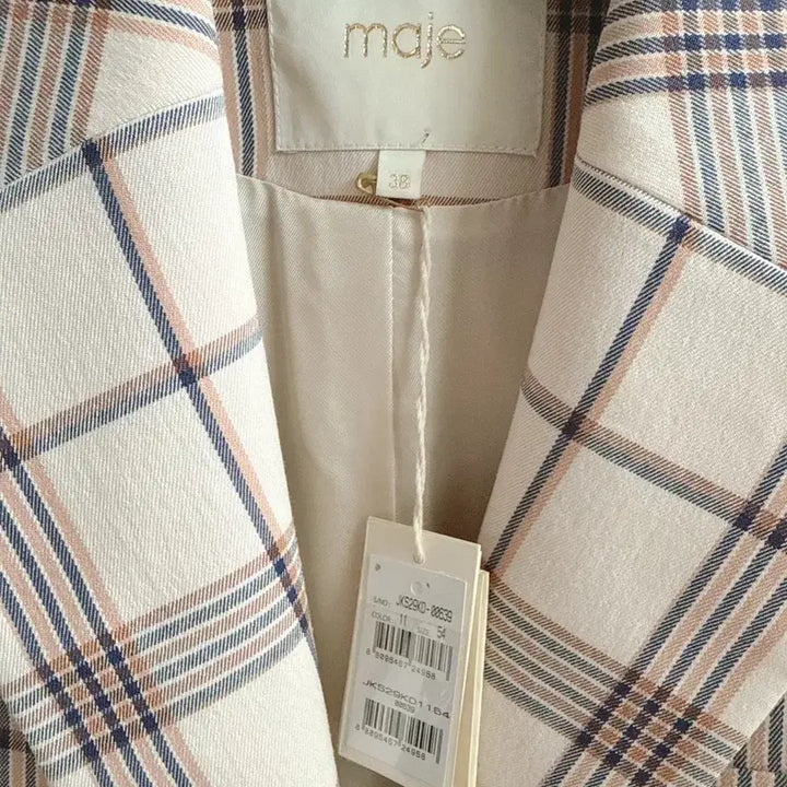 [BUNJANG] Maje Check Jacket (Size 38) / 마쥬 체크 자켓 38
