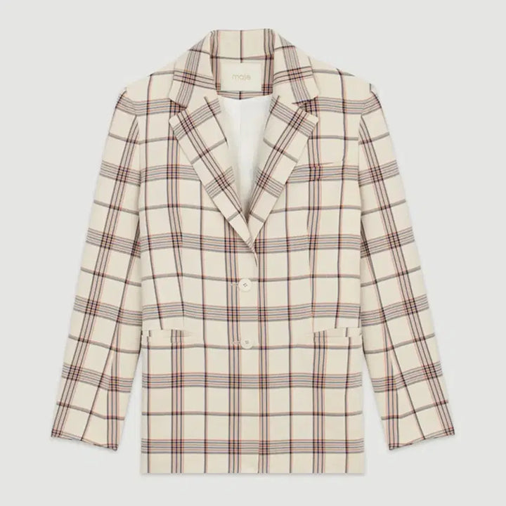 [BUNJANG] Maje Check Jacket (Size 38) / 마쥬 체크 자켓 38