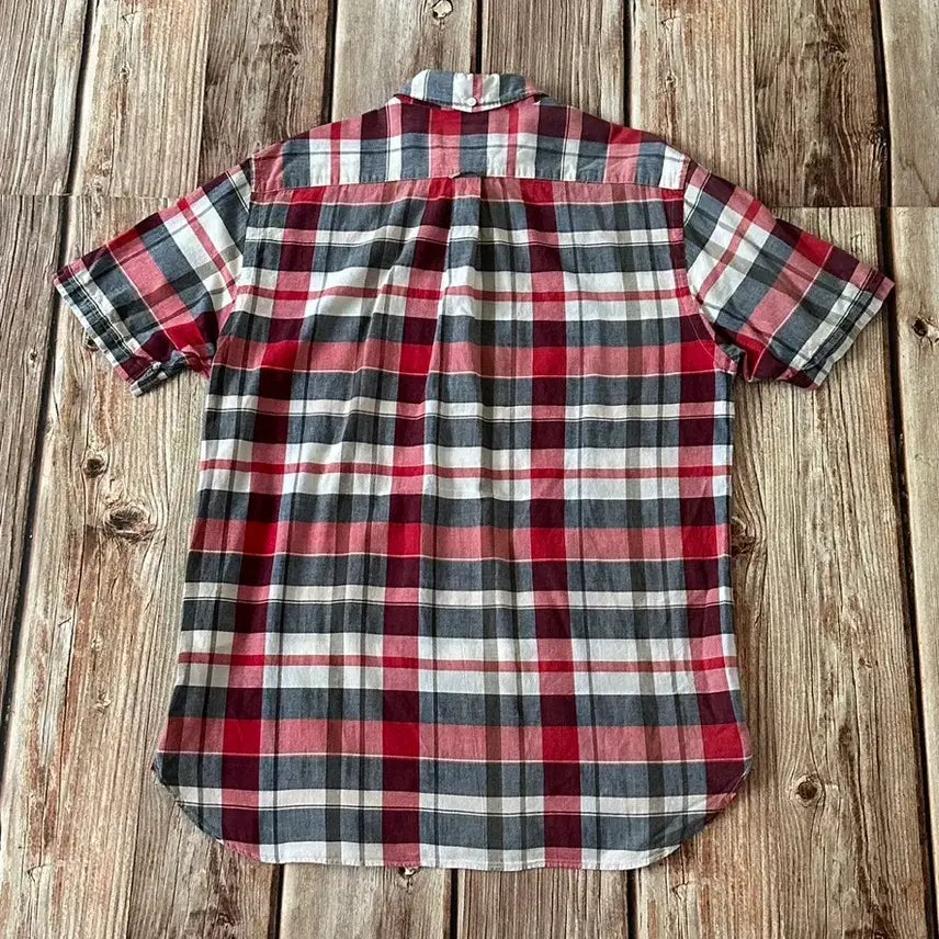 [SOLD OUT] BEAMS+ 빔즈플러스 풀오버 버튼 다운 마드라스 체크 셔츠 L 사이즈
