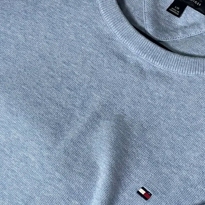 [BUNJANG] Tommy Hilfiger Knit Sweater (Sky Blue, Large) / 타미힐피거 니트