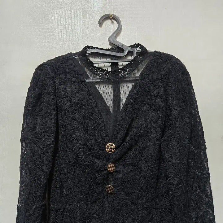[SOLD OUT] 에고이스트 네크 시스루 레이스 롱 원피스 66