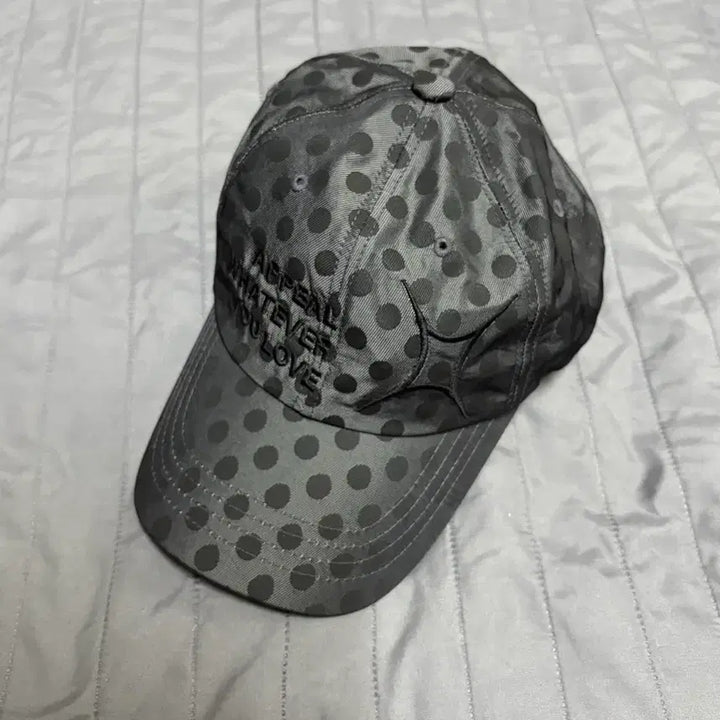 [BUNJANG] For:fill Dot Ball Cap Charcoal / 포어필 러브 볼캡 도트 차콜