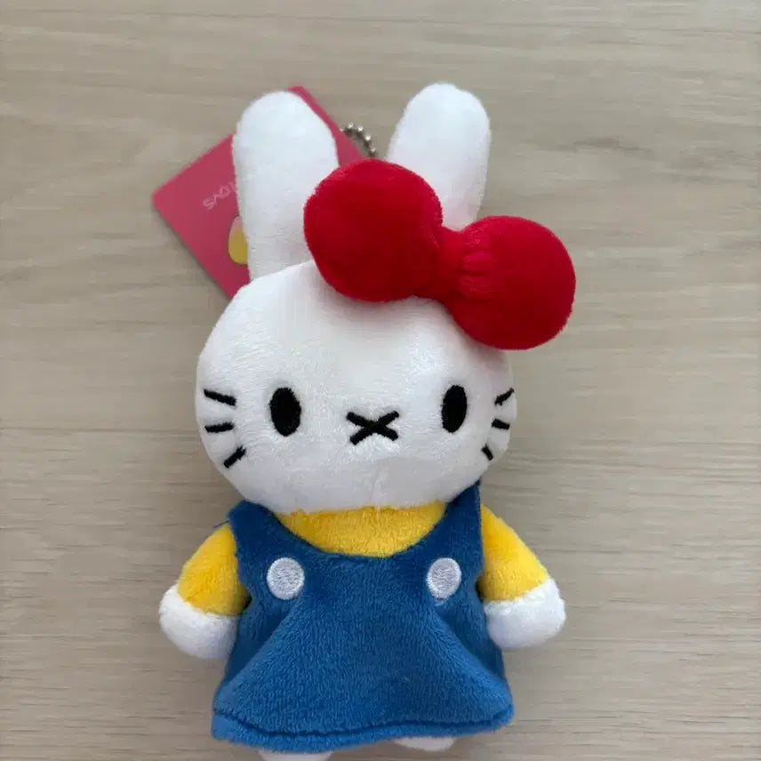 [BUNJANG] Sanrio Hello Kitty Miffy Edition Dress Keyring Doll / 산리오 헬로키티 미피 에디션 키링 인형 드레스 새상품