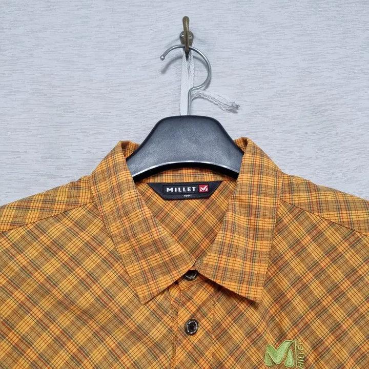 [BUNJANG] Millet Spandex Plaid Shirt Men&