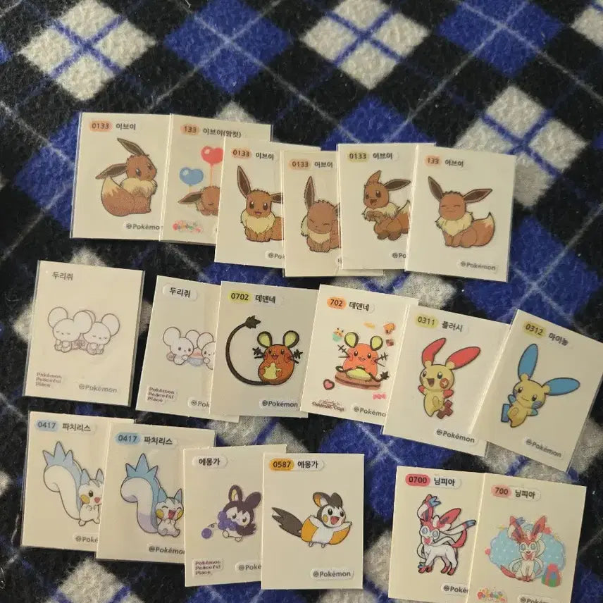 [BUNJANG] Pokemon Tteokbokki Seal Set / 포켓몬 띠부씰 인기씰 메타몽꼬부기잠만보러블리등