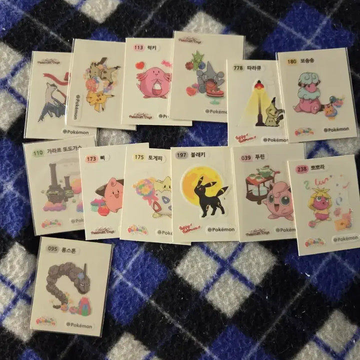 [BUNJANG] Pokemon Tteokbokki Seal Set / 포켓몬 띠부씰 인기씰 메타몽꼬부기잠만보러블리등