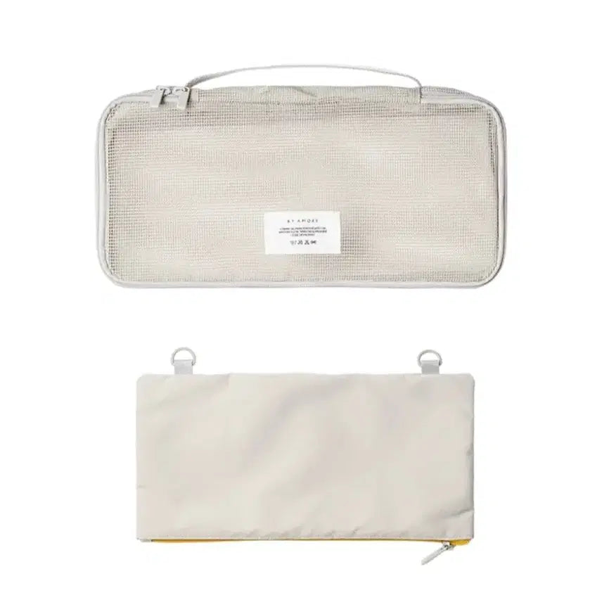 [BUNJANG] Amore Mall Long Mesh Travel Pouch / 아모레몰 롱 메쉬 트래블 파우치