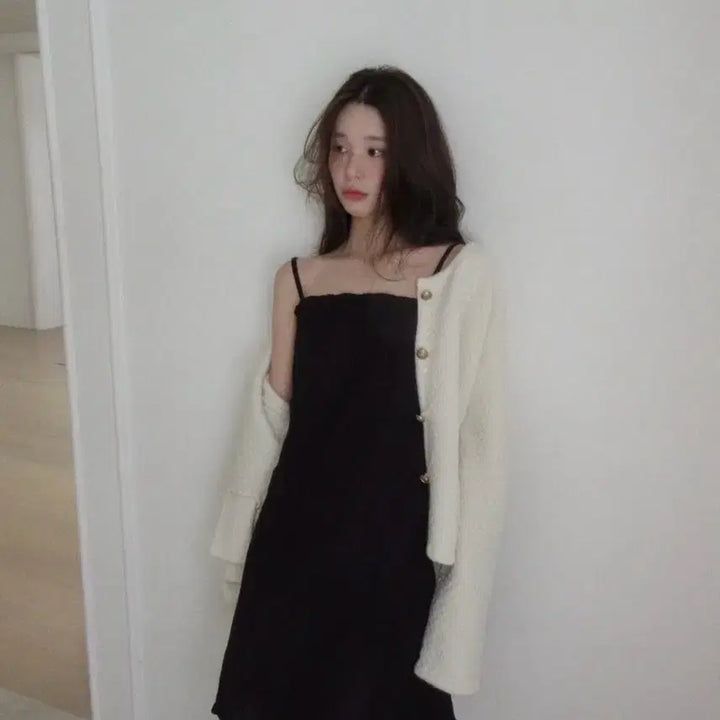 [BUNJANG] Archive J2U Silk Wool Mini Dress - Black (Size S) / 아카이브제이투유 실크 울 미니 드레스 블랙 S