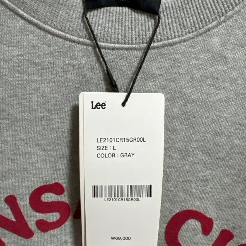 [BUNJANG] Lee Gray Crewneck Sweatshirt / Lee 맨투맨 L 회색 새상품