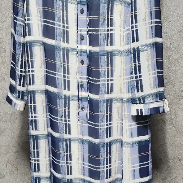 [SOLD OUT] DAKS 체크무늬 셔츠형 원피스