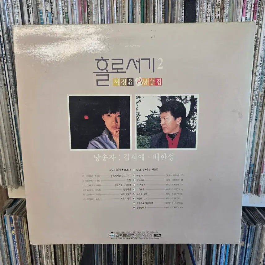 [BUNJANG] Kim Hee-ae, Bae Han-sung "Holosugy" Poetry Recitation LP / 김희애 배한성 홀로서기 시낭송 LP판