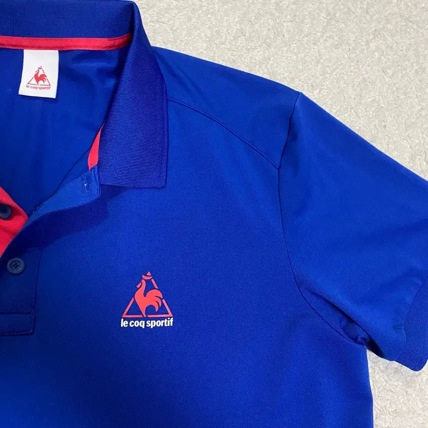 [BUNJANG] Le Coq Sportif Blue Polo Shirt XXL / 르꼬끄 스포르티브 블루 폴로 티셔츠 xxl 110