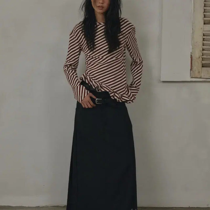[BUNJANG] Our Salt Tilt City T-Shirt - Wine / [아우어솔티]Tilt City T-Shirt / Wine