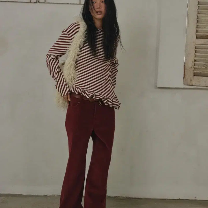 [BUNJANG] Our Salt Tilt City T-Shirt - Wine / [아우어솔티]Tilt City T-Shirt / Wine