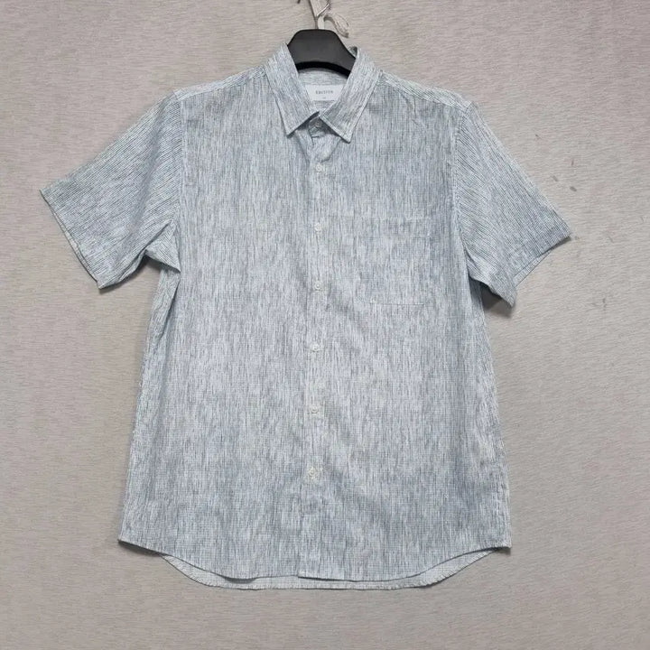 [BUNJANG] EDITION Spandex Striped Short-Sleeve Shirt Men&