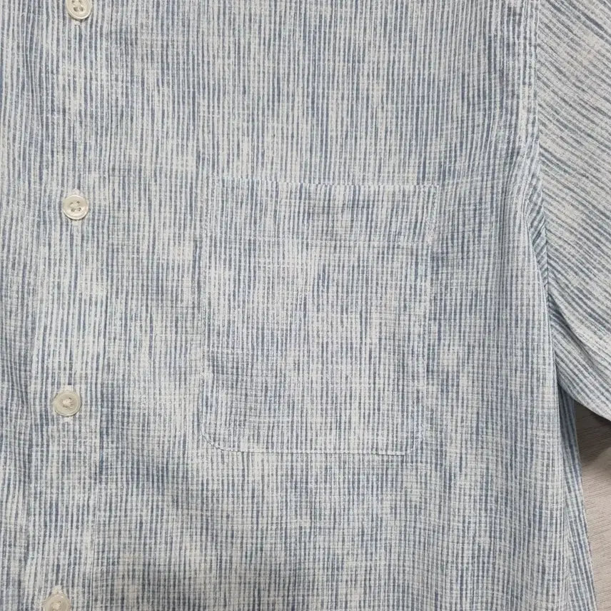[BUNJANG] EDITION Spandex Striped Short-Sleeve Shirt Men&