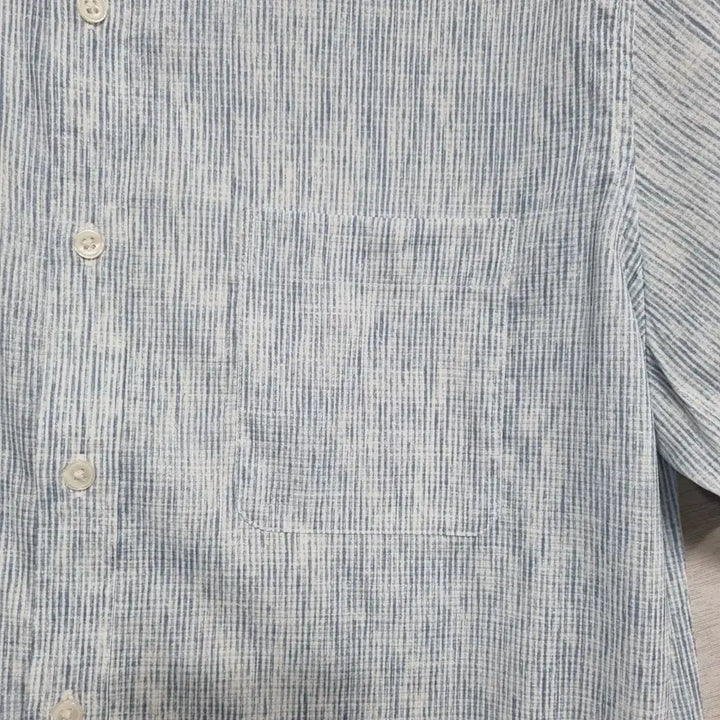 [BUNJANG] EDITION Spandex Striped Short-Sleeve Shirt Men&