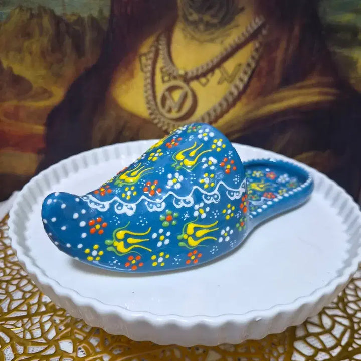 [BUNJANG] Antique Turkish Hand-Painted Ceramic Shoe Ornament / 앤틱 터키 핸드페인팅 도자기 신발장식