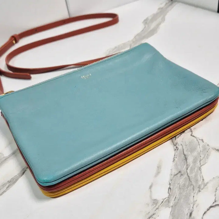 [BUNJANG] Celine Trio Medium Multicolor Crossbody Bag / (정품) 셀린느 트리오 미디움 멀티컬러 크로스백 가방