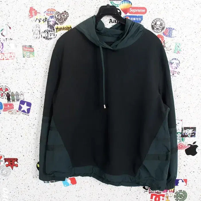 [BUNJANG] Blue Pepe Colorblock Hooded T-Shirt / 여성66 / 블루페페 배색 후드티셔츠BK 33-41