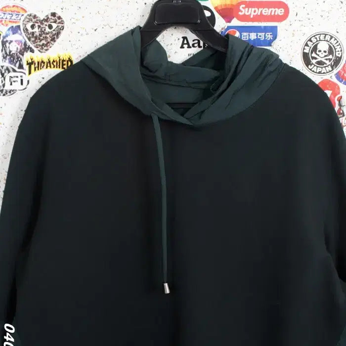 [BUNJANG] Blue Pepe Colorblock Hooded T-Shirt / 여성66 / 블루페페 배색 후드티셔츠BK 33-41