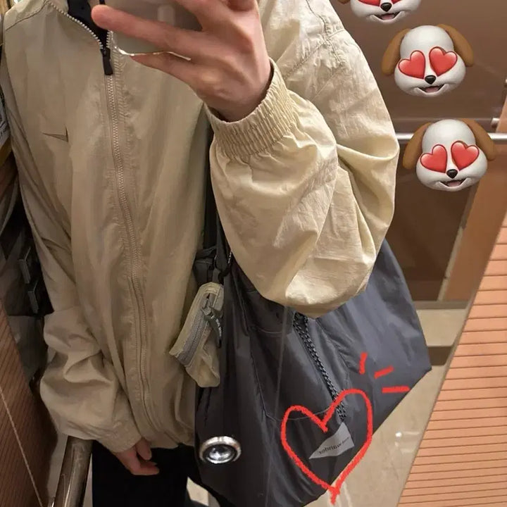 [SOLD OUT] 앤드원더 그로서리 포켓 백 그레이(새상품)