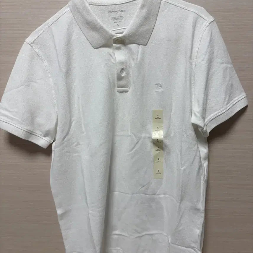 [BUNJANG] Banana Republic White Pique Polo Shirt Size S / 바나나리퍼블릭 화이트 피케 폴로 S 사이즈 새제품 판매합니다~