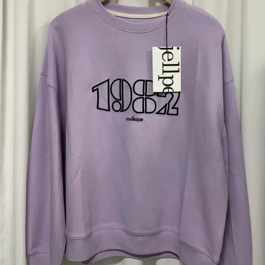 [BUNJANG] J.Elf Purple 1982 Print Sweatshirt / [새상품] 제이엘프 퍼플 맨투맨