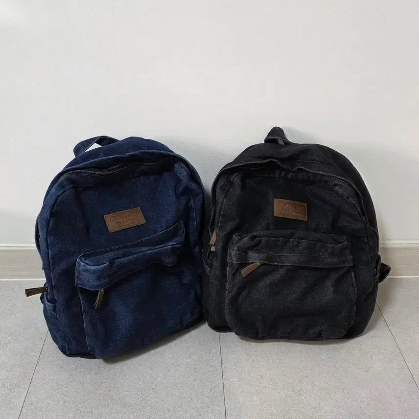 [SOLD OUT] 데일리백 데님가방 청백팩 책가방 진청 블랙데님