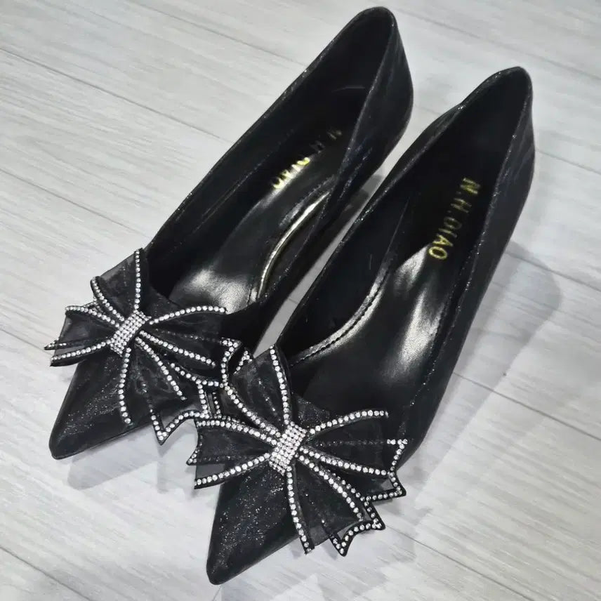 [BUNJANG] Wedding Shoes Ribbon Embellished Pumps / 