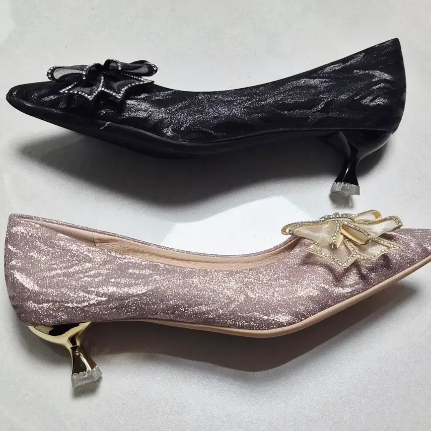 [BUNJANG] Wedding Shoes Ribbon Embellished Pumps / 
