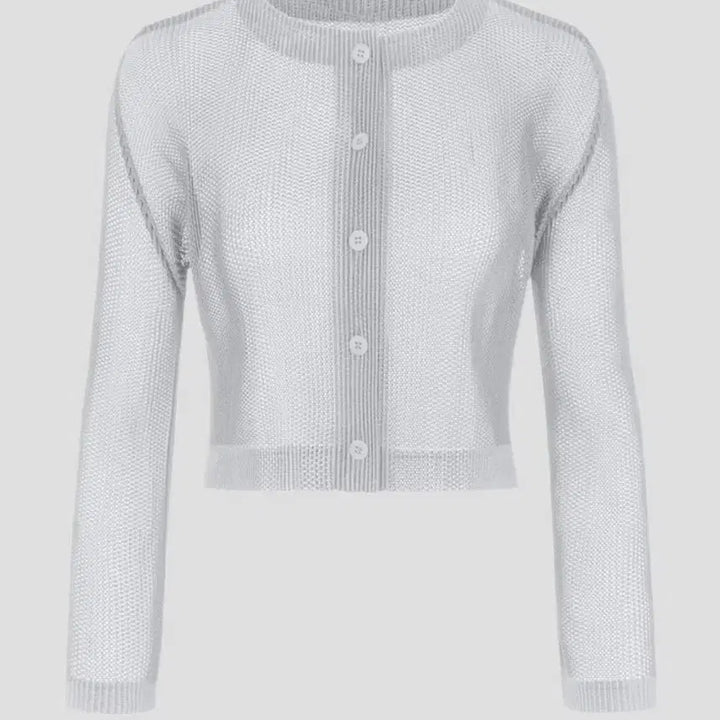 [BUNJANG] Issey Miyake Pleats Please Tatami Cardigan Cool Gray Size 5 / 이세이미야케 플리츠플리즈 가디건 4월 타타미 가디건 쿨그레이 5사이즈