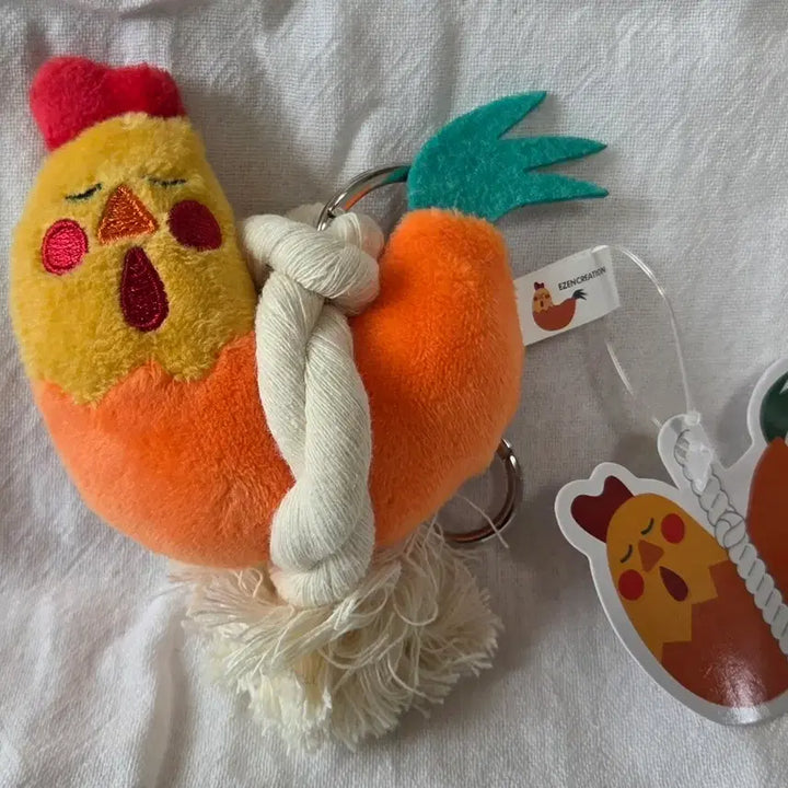 [BUNJANG] Chicken Plush Keychain / 닭 인형 키링