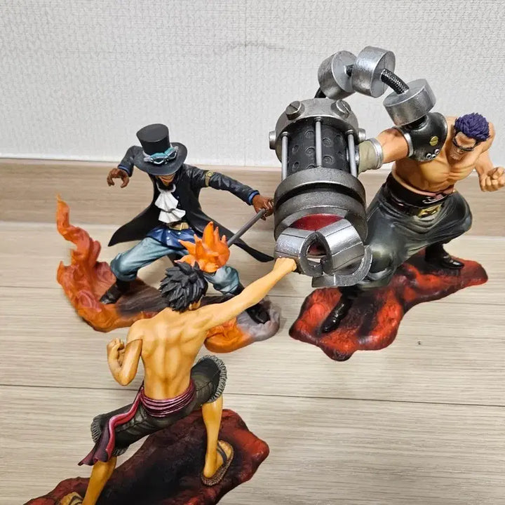 [BUNJANG] One Piece Luffy Zefa Sabo Figure Set / 원피스 루피 제파 사보 피규어 세트