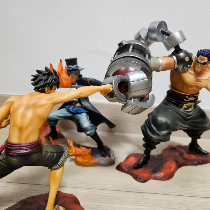 [BUNJANG] One Piece Luffy Zefa Sabo Figure Set / 원피스 루피 제파 사보 피규어 세트