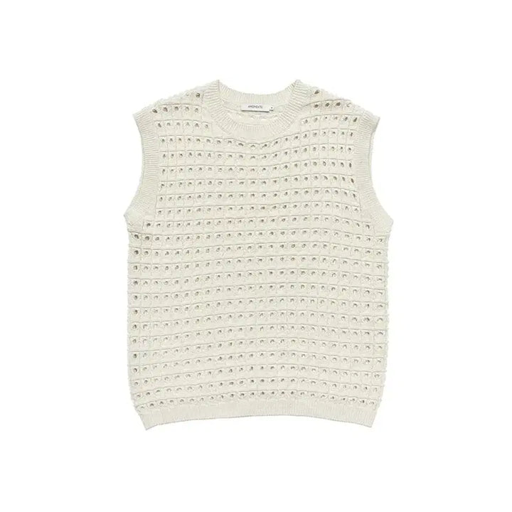 [BUNJANG] 아모멘토 COTTON KNIT VEST ECRU / 아모멘토 COTTON KNIT VEST ECRU