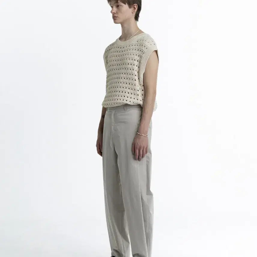 [BUNJANG] 아모멘토 COTTON KNIT VEST ECRU / 아모멘토 COTTON KNIT VEST ECRU