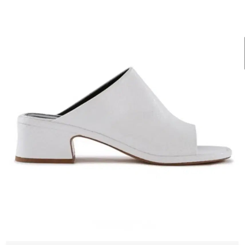 [BUNJANG] Dries Van Noten White Leather Mule Sandals / dries van noten 드리스반노튼 화이트 레더 뮬 슬리퍼 샌들